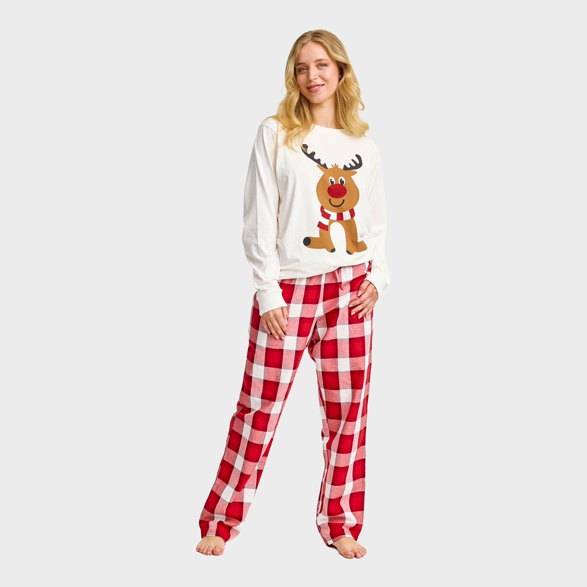 The Reindeer Pyjamas Top - Dame